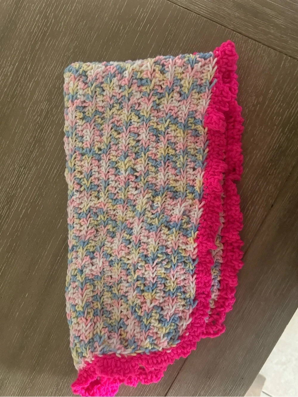 Multicolor baby girl blanket